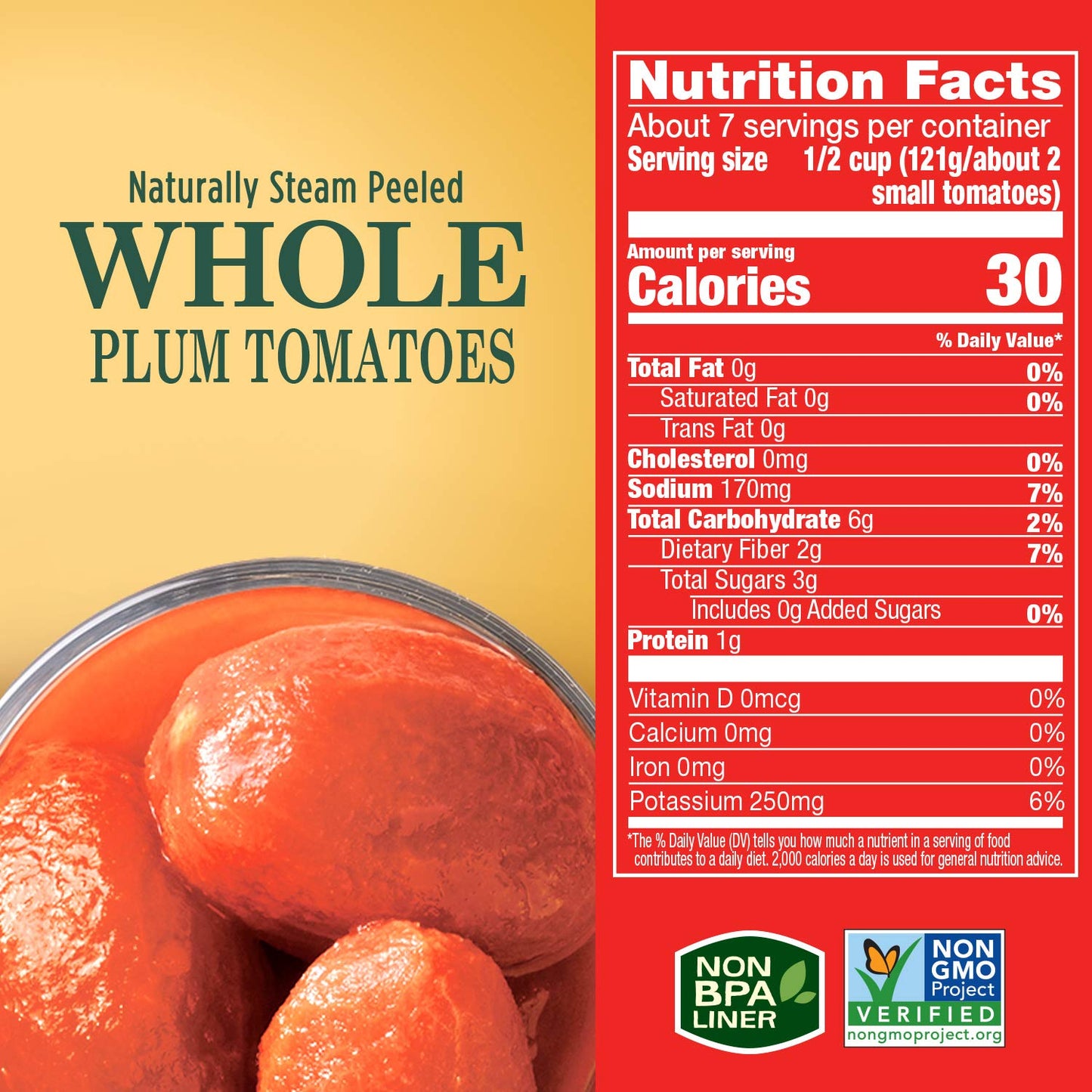 packed in the tomatoes' own juice (no added water or filler liquid)