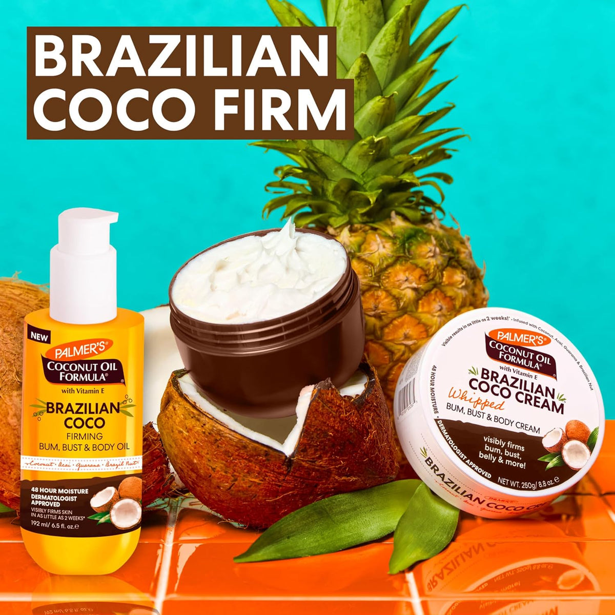 Palmer's Coconut Oil Formula Brazilian Coco Firming Body Oil – Housewarming & Bridesmaid Gift, Ready-to-Gift Firming Body Treatment
