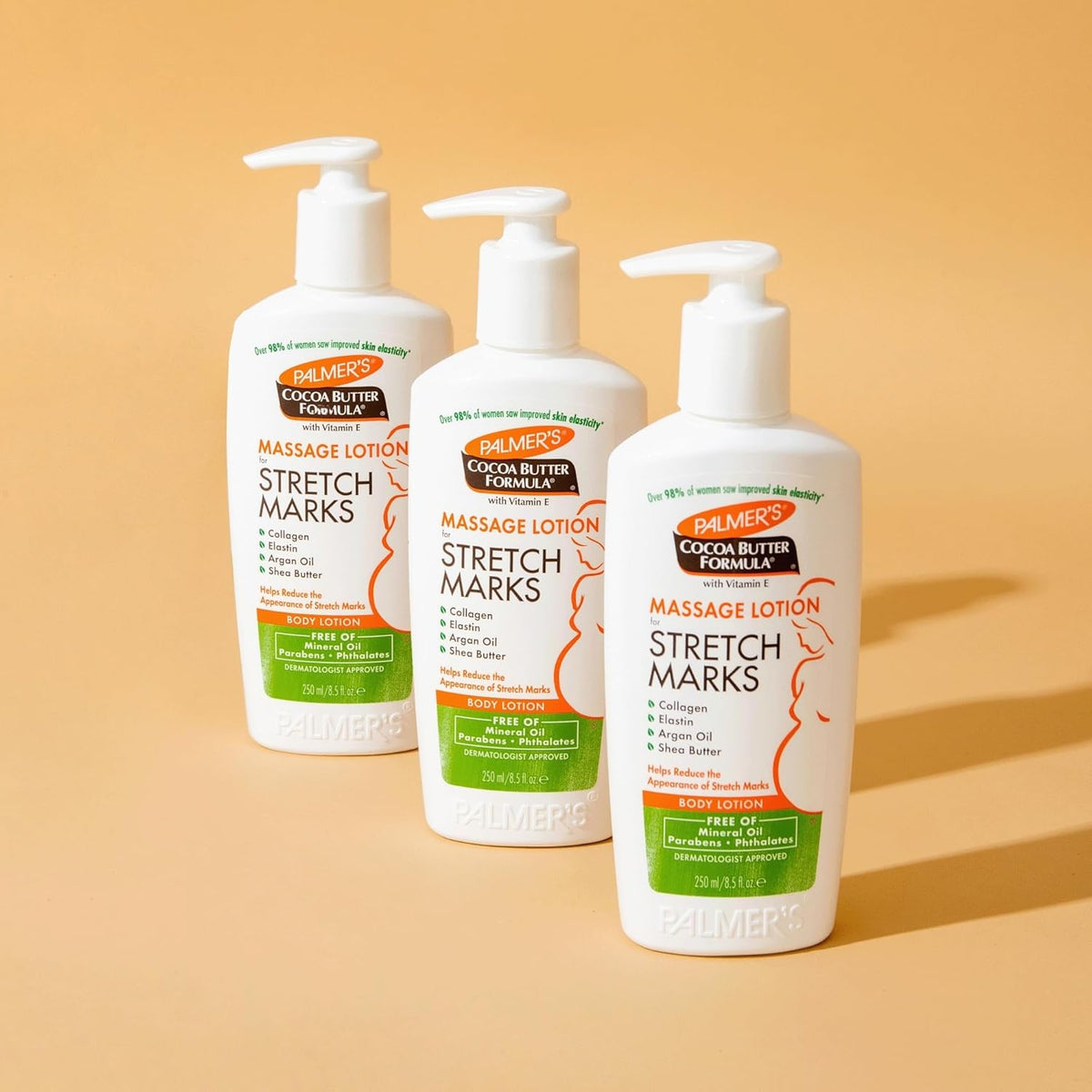 Palmer's Stretch Mark Lotion – Pregnancy Self-Care Ritual for Belly, Hips & Thighs, 48-Hour Hydration