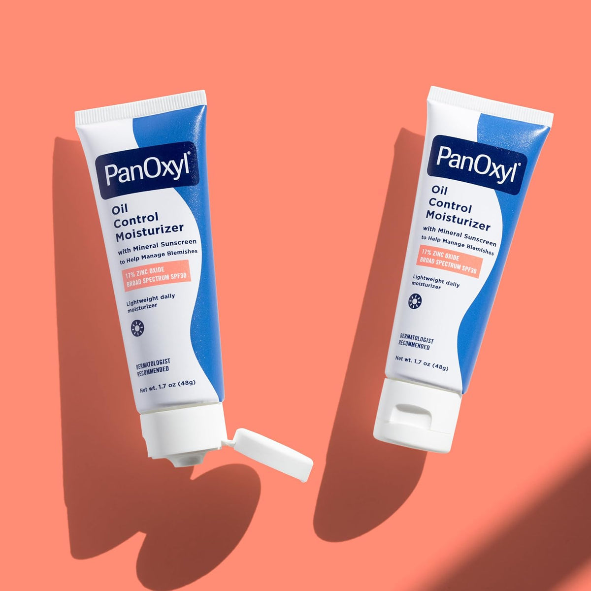 PanOxyl AM Oil Control Moisturizer – Non-Comedogenic Sun Protection for Benzoyl Peroxide and Retinoid Users, SPF 30