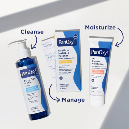 PanOxyl PMD Acne Patches for Workday Confidence Invisible Under-Makeup Spot Treatment, 40ct
