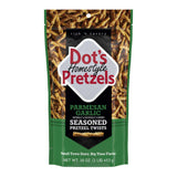Dot's Pretzels Parmesan Garlic Seasoned Pretzels – Thoughtful Gourmet Snack Gift for Dad, Husband, and Snack Lovers, 1.6oz Pack of 10