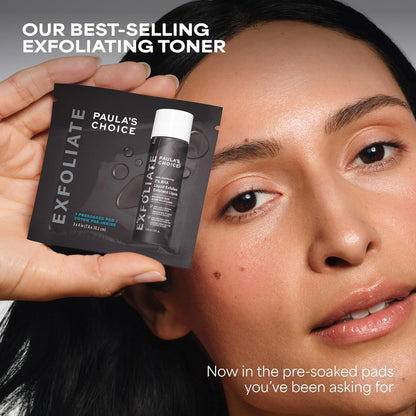 Paula's Choice SKIN PERFECTING 2% BHA Salicylic Acid Pads - Gym-Bag Ready Pore Refresher for Active Days