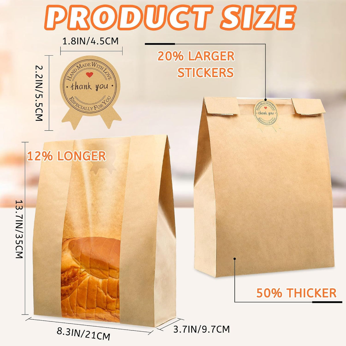 pe transparent film window for product visibility
