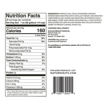 peanut base providing protein and crunch