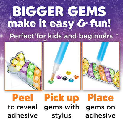 peel-and-stick adhesive backing system for mess-free, no-glue crafting