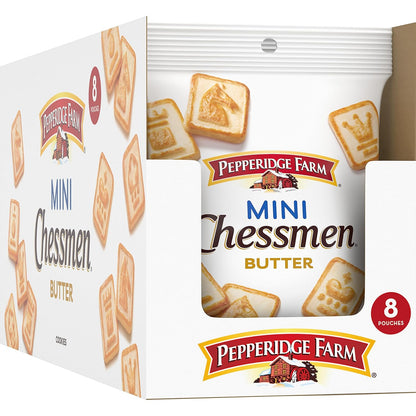 Pepperidge Farm Chessmen Minis Butter Cookies – Uncluttered Single-Serve Snacking for Office Desks, Mindful Eaters, and Sugar-Free Dieters