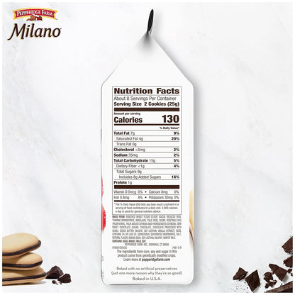 Pepperidge Farm Milano Cookies – Kid Approved Sandwich Cookies for Playdate Snack Plates, Double Milk Chocolate