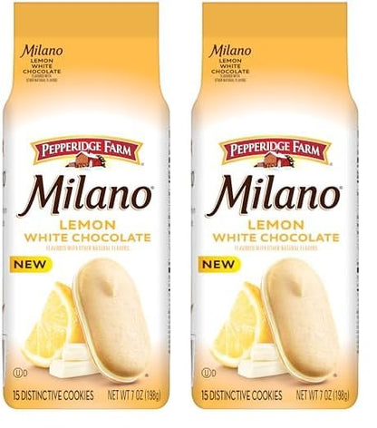 Pepperidge Farm Milano White Chocolate Lemon Cookies – Holiday Cookie Platter Centerpiece for Gifting and Entertaining