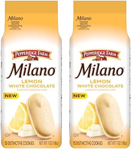 Pepperidge Farm Milano White Chocolate Lemon Cookies – Holiday Cookie Platter Centerpiece for Gifting and Entertaining