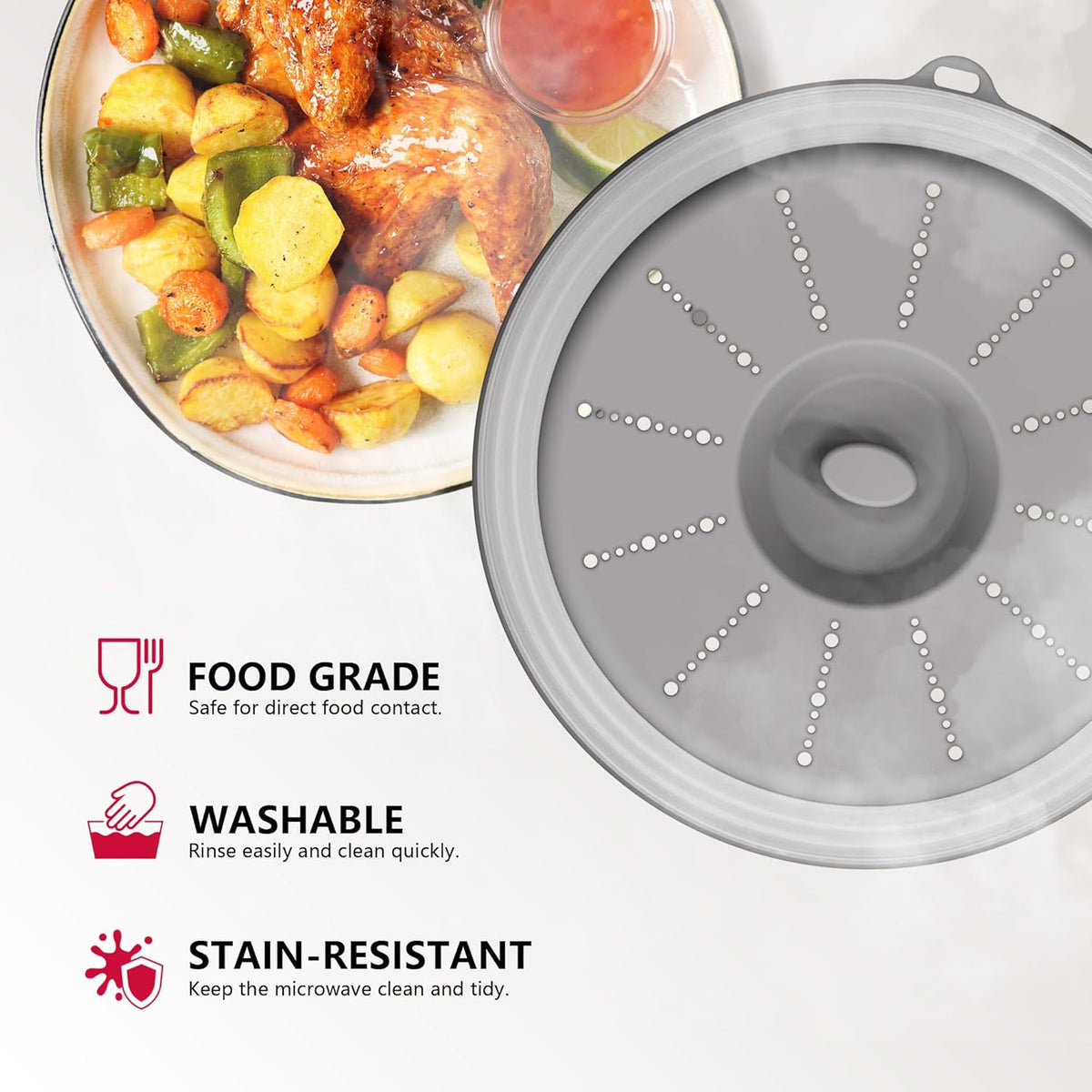 perforated base that functions as a built-in colander