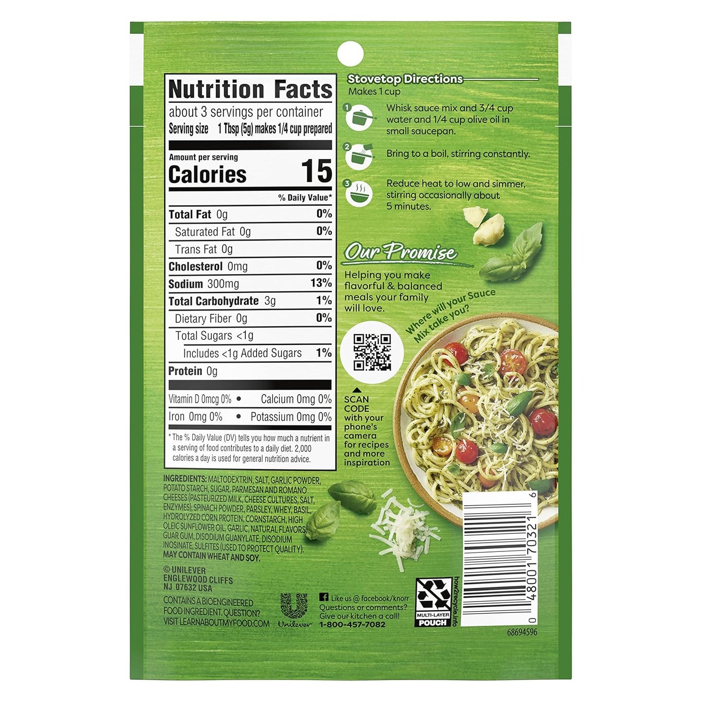 pesto flavor profile of garlic, spinach, and onions