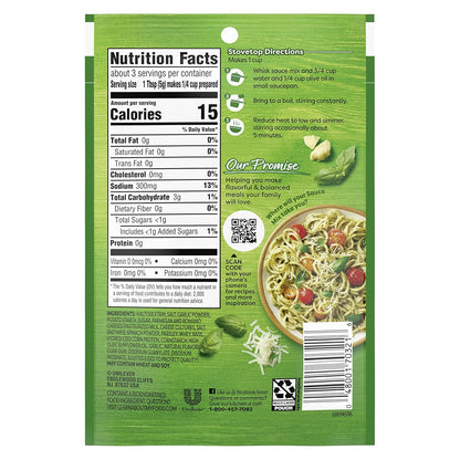 pesto flavor profile of garlic, spinach, and onions