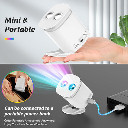 Pet Dog Galaxy Projector for Kids – Themed Bedroom Night Light with Remote, Timer, and Flicker-Free LED for Sleep