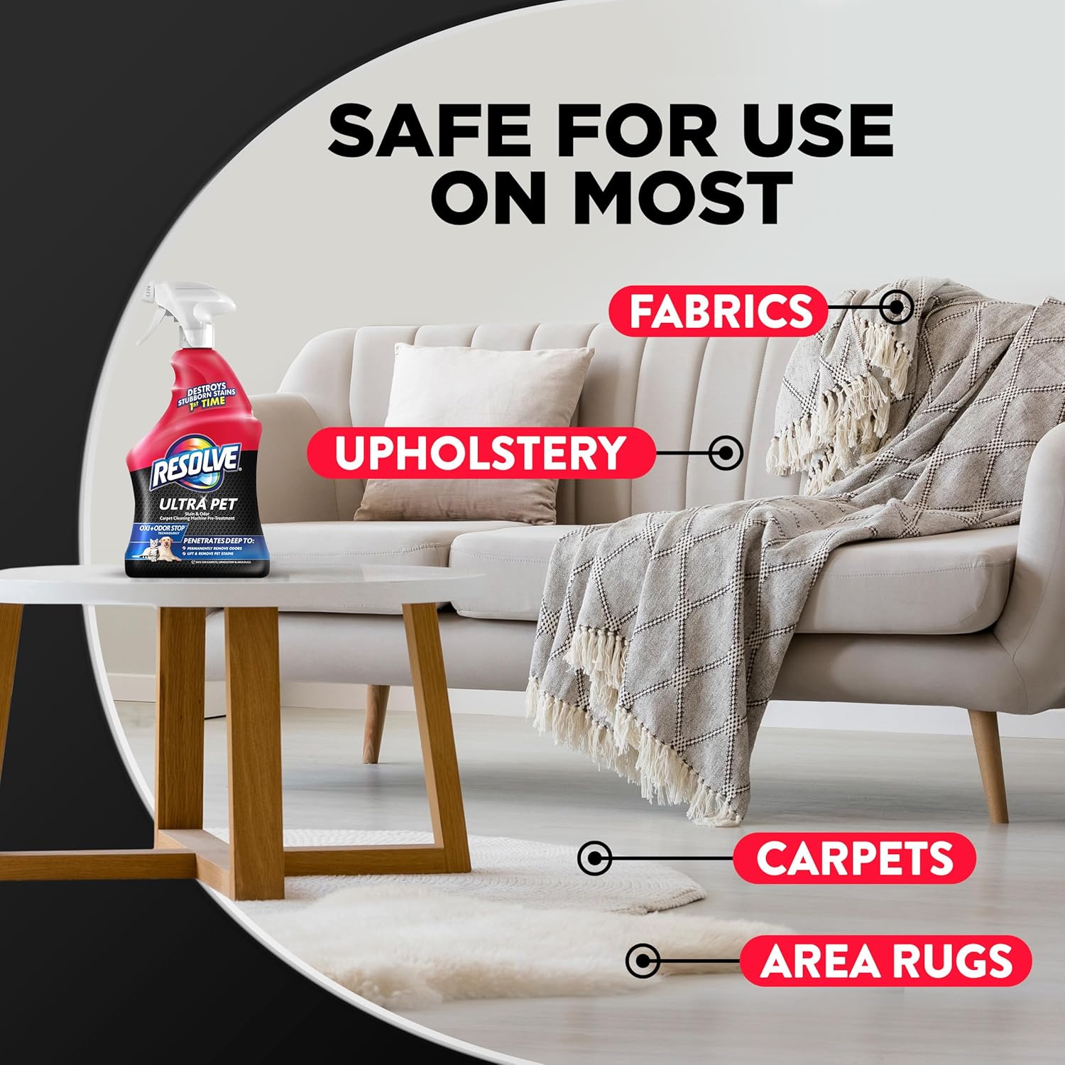 pet-safe formulation suitable for use around cats and dogs