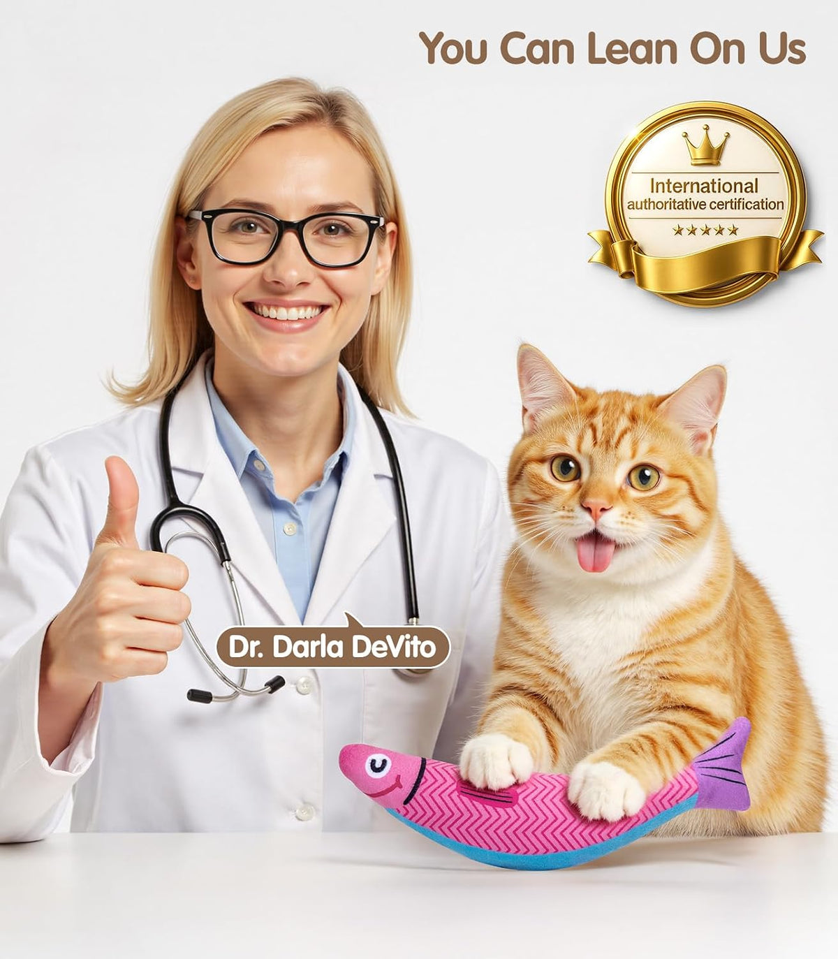 PetBusy Catnip Fish Toy – Calming Enrichment for Anxious Indoor Cats, Silvervine Relaxation Kicker