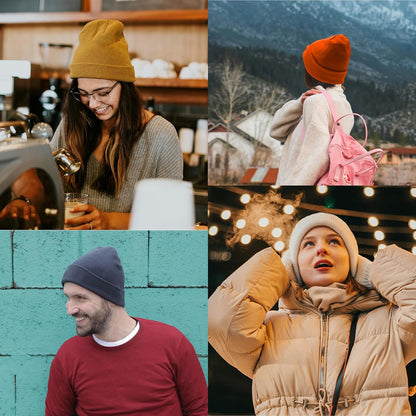 PFFY Beanie – Versatile Outdoor Skull Cap for Skiing, Hiking and Trail Use, Double-Layer Knit