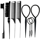 ZVOREI 8-Piece Hair Braiding Set – Housewarming and Self-Care Gift for Best Friends, Beginner-Friendly DIY Hairstyle Tools