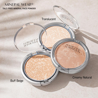 Physicians Formula Mineral Wear Face Powder – Reactive Skin Friendly Formula, Gluten-Free Paraben-Free Mineral Powder for Confident Wear