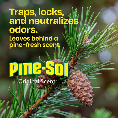 pine-sol original scent built into the bag for continuous odor neutralization