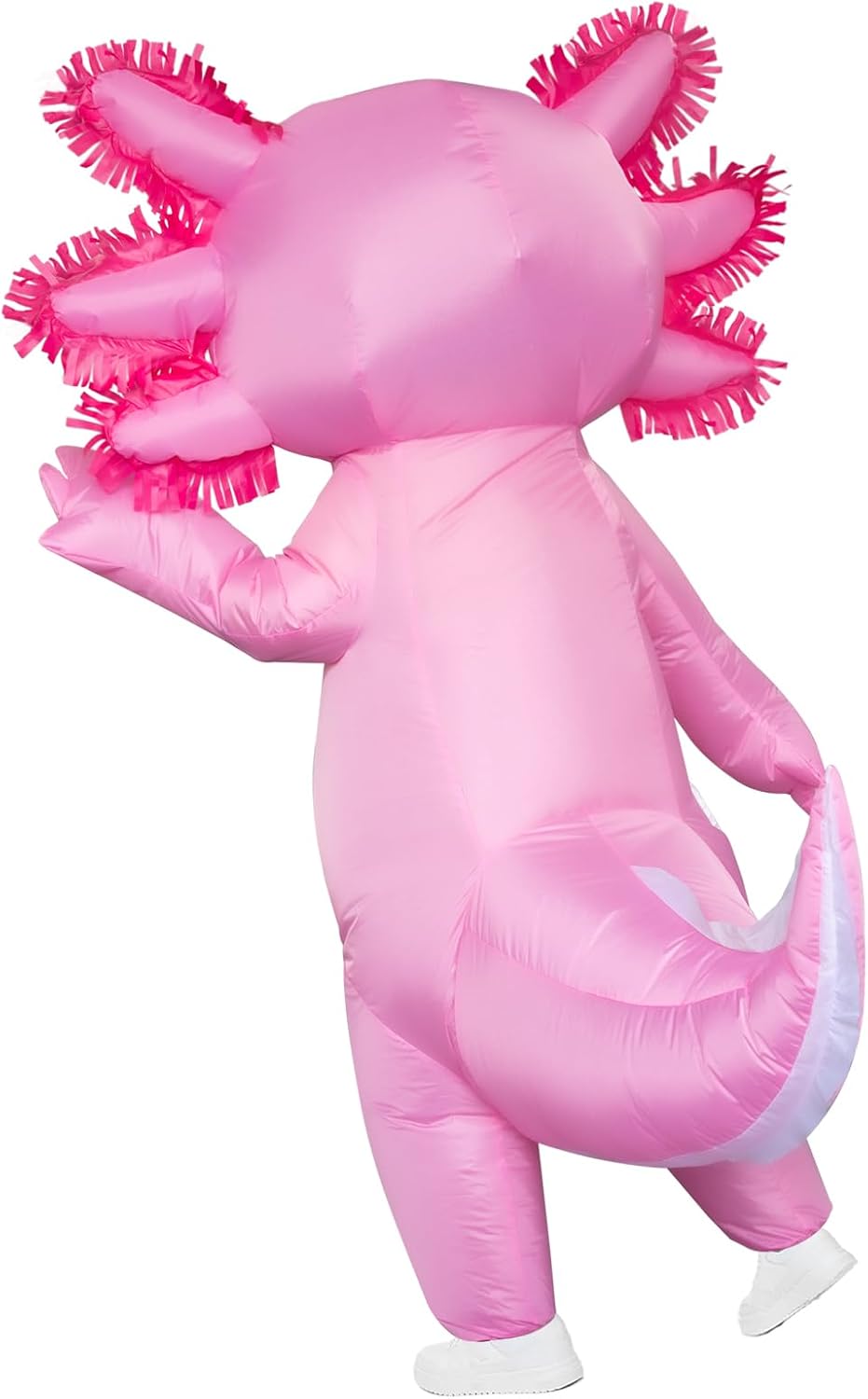 pink colorway with axolotl character styling (gills, tail, fins)