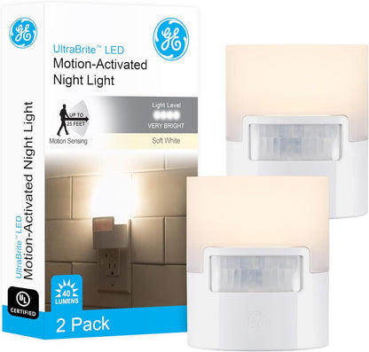 pir motion sensor with 25-foot detection range and 90-second auto shut-off