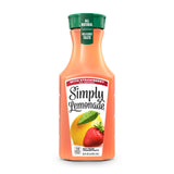 Simply Lemonade with Strawberry, 52 Fl Oz – Pure Fruit Beverage for Balanced Lifestyle and Wellness Pacing