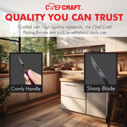 plain edge suited to clean, controlled slicing of soft produce