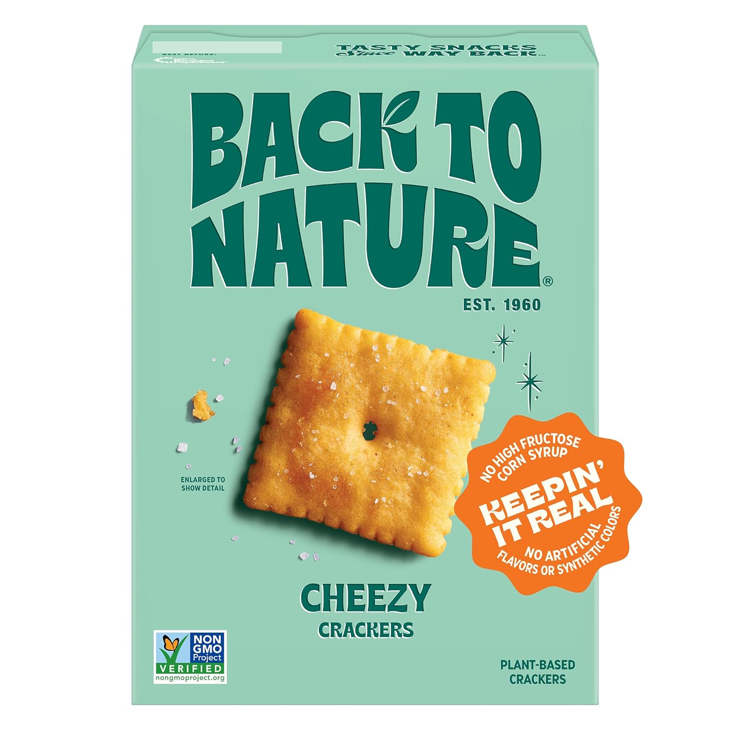 plant-based cheese flavor made with wheat flour (no dairy)
