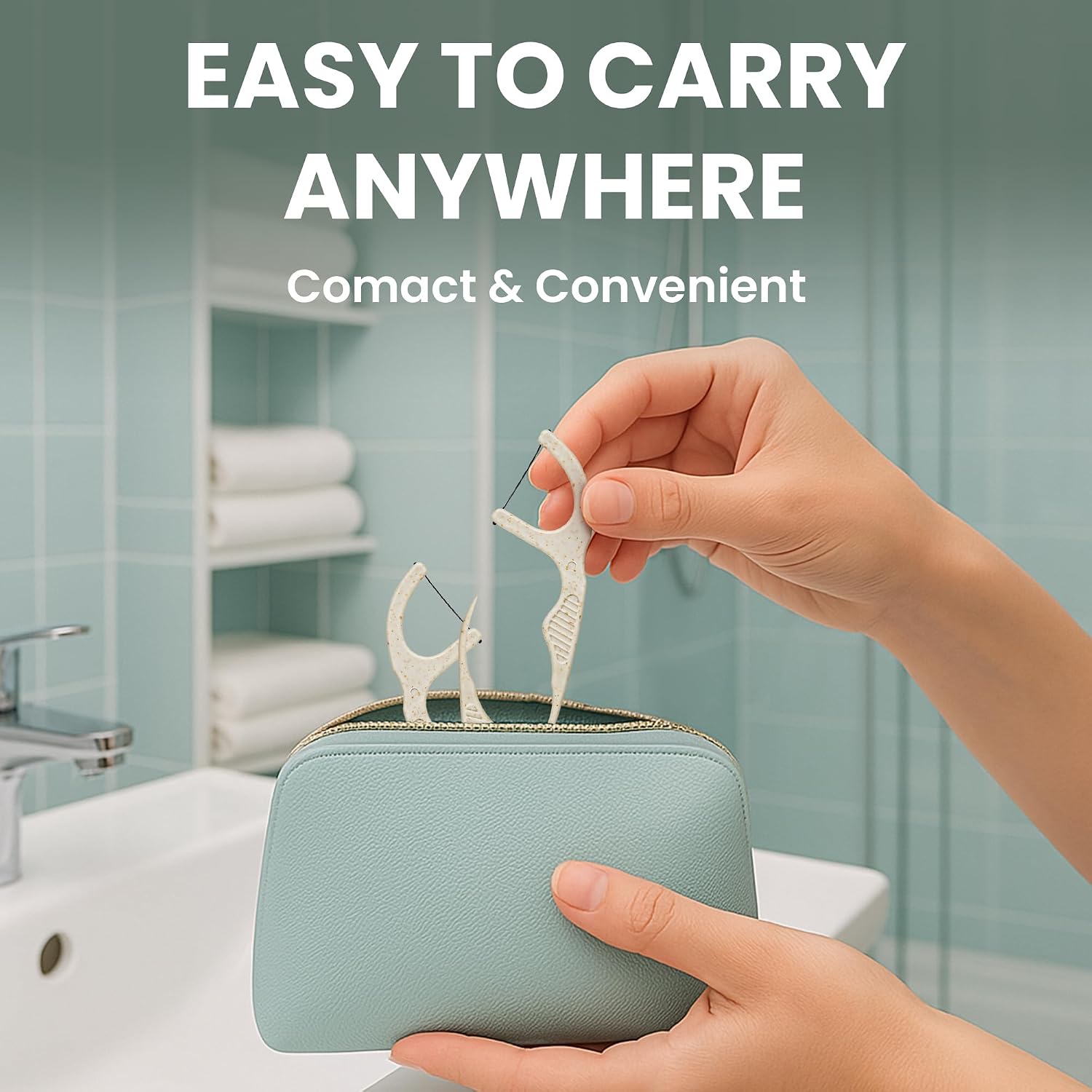 Plant-Based Floss Sticks – Gentle Post-Meal Cleanse for Your Wellness Bathroom Routine