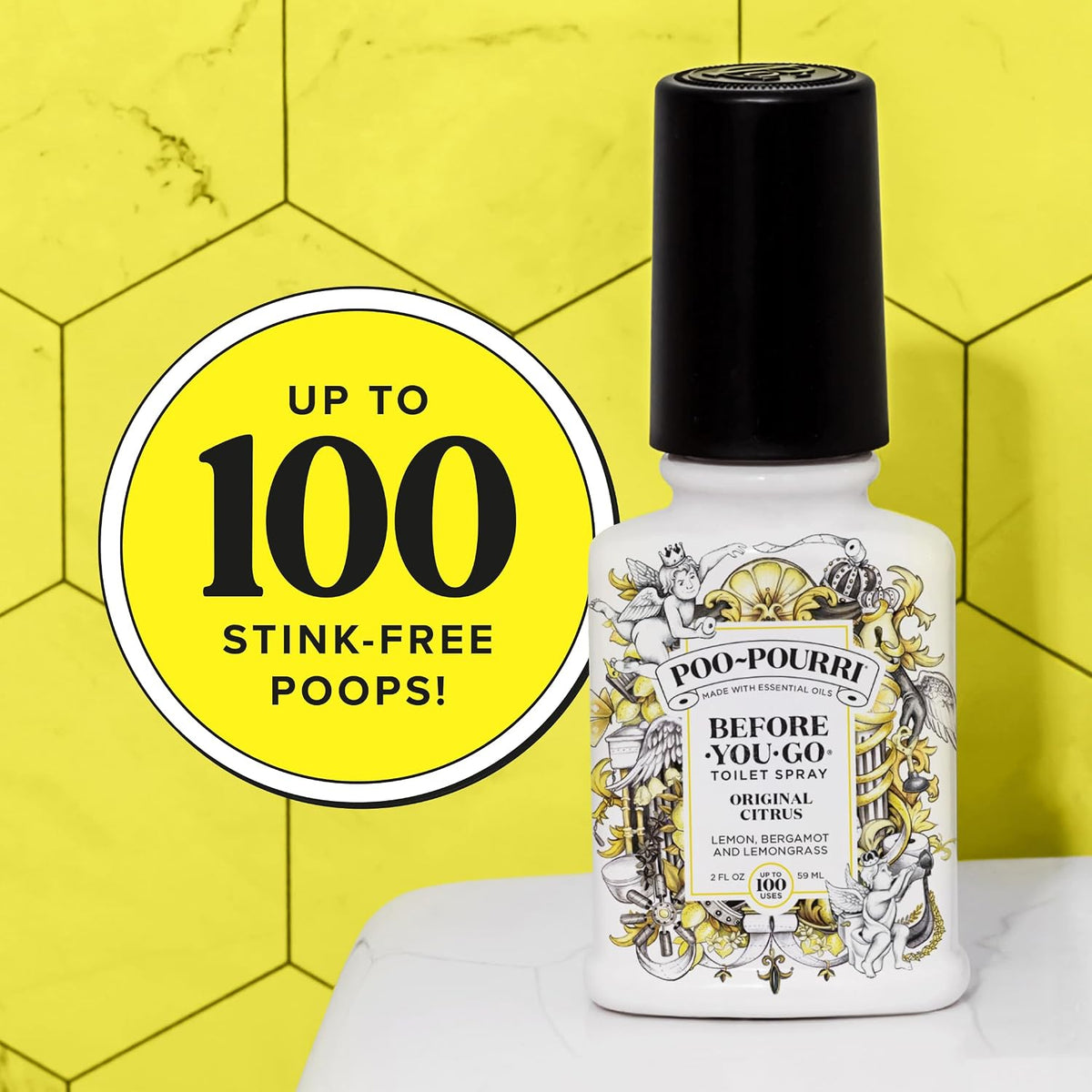 Poo-Pourri Before-You-Go Toilet Spray – Hostess Gift for Dinner Party Hosts, Bathroom Odor Solution 2 oz