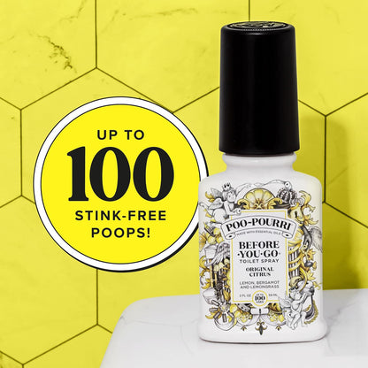 Poo-Pourri Before-You-Go Toilet Spray – Hostess Gift for Dinner Party Hosts, Bathroom Odor Solution 2 oz