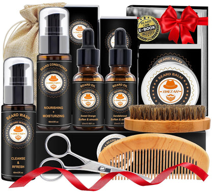 Beard Kit – Sophisticated Beard Maintenance Set, Eight Scent Options, Gift-Ready Packaging