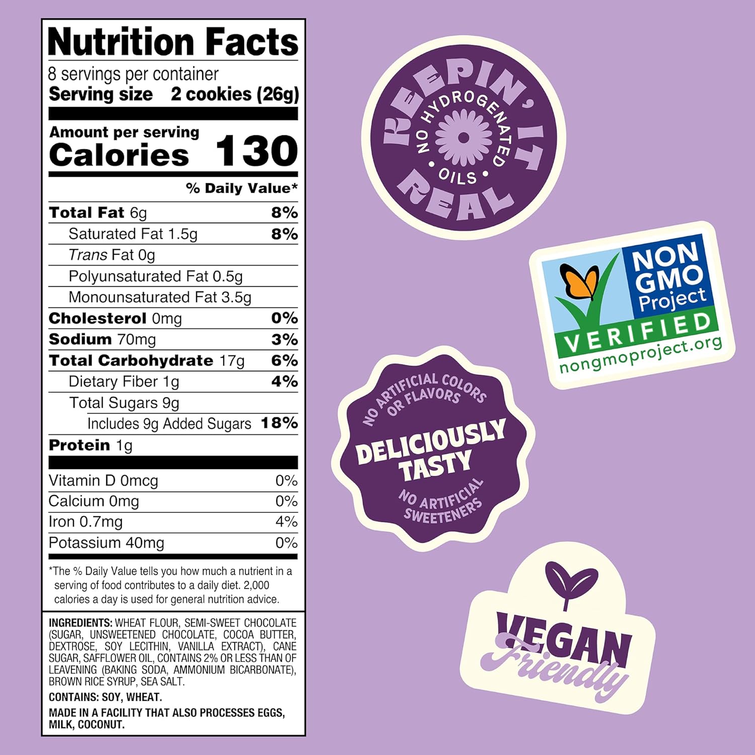 plant-based recipe with no hydrogenated oils, hfcs, or artificial flavors/sweeteners/preservatives/colors