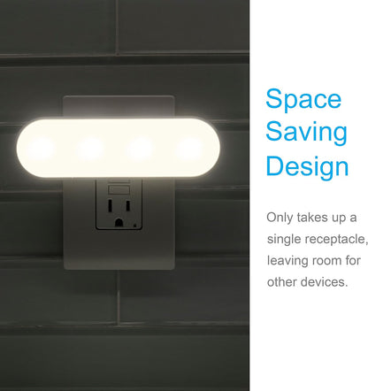plug-in bar form factor that uses only the top receptacle, freeing the lower outlet