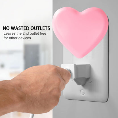 plug-in design that occupies only one outlet, leaving the second accessible