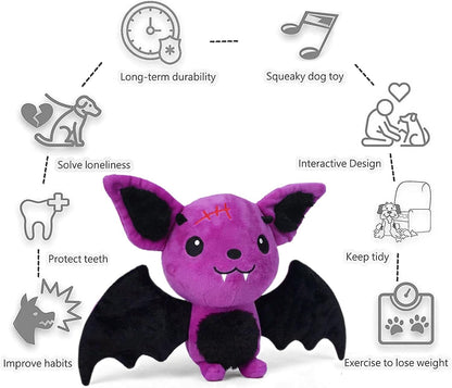 polyester material in solid animal-themed designs (purple bat, brown reindeer, white cow, pink axolotl)