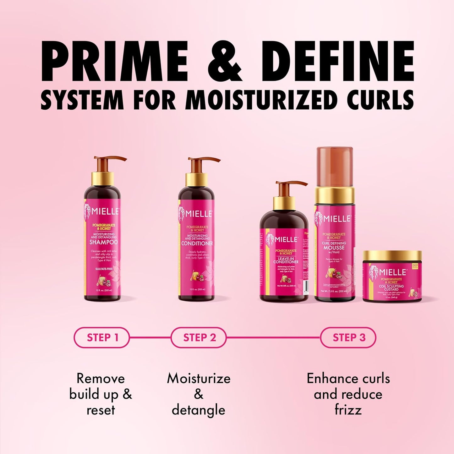 pomegranate, honey, babassu oil, and citrus extract blend for natural nourishment