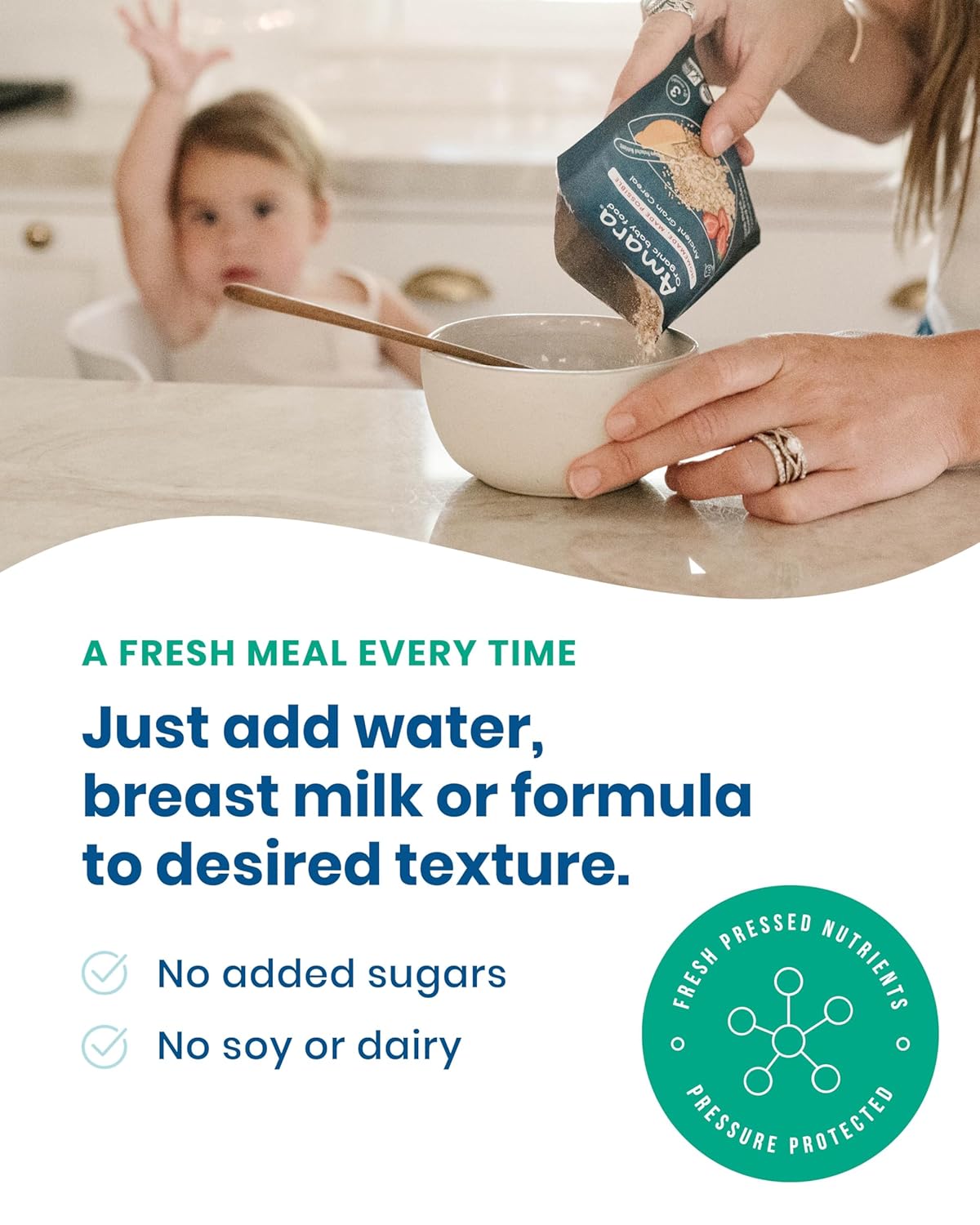 portable squeeze-pouch format for on-the-go feeding