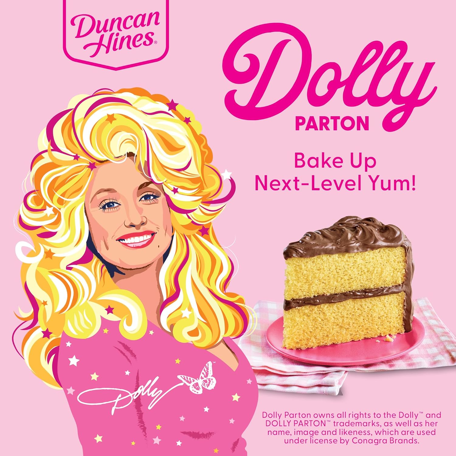 positioned by brand as moist and ready for both everyday desserts and birthday occasions