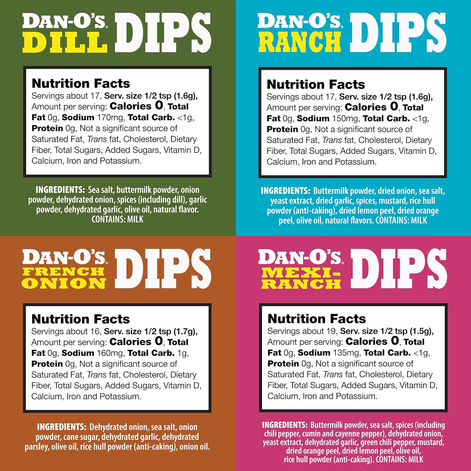 powdered dip mix form factor designed to be mixed with a wet base (sour cream, greek yogurt, or plant-based alternative)