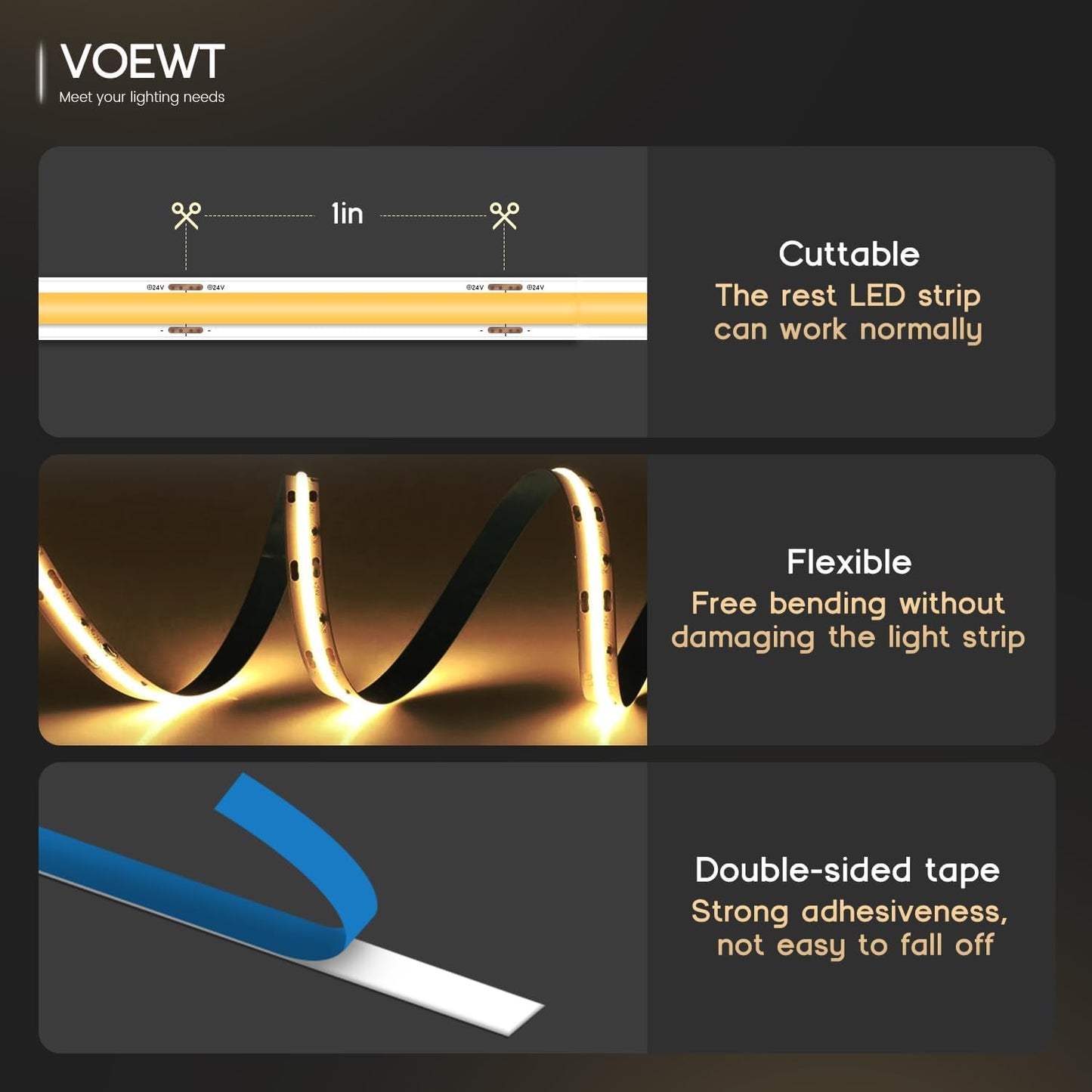 pre-applied double-sided adhesive backing for tool-free mounting