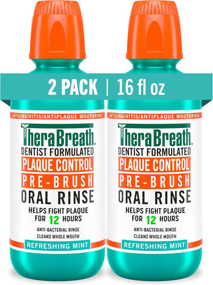 pre-brush oral rinse formula designed to be used before brushing