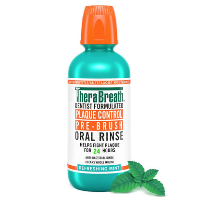 pre-brush oral rinse formula designed to be used before brushing