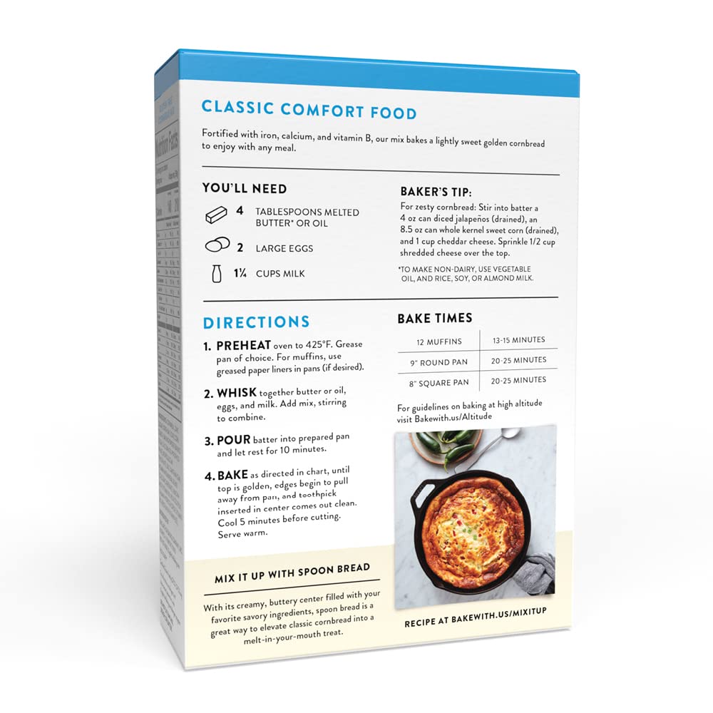pre-portioned dry mix requiring only wet ingredients to be added