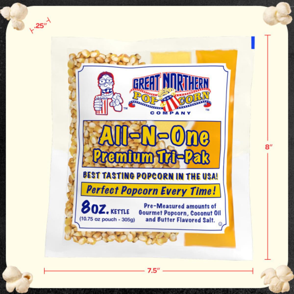 Great Northern Popcorn Valentine's Day Gift for Couples, Cozy Popcorn Packs for At-Home Movie Dates