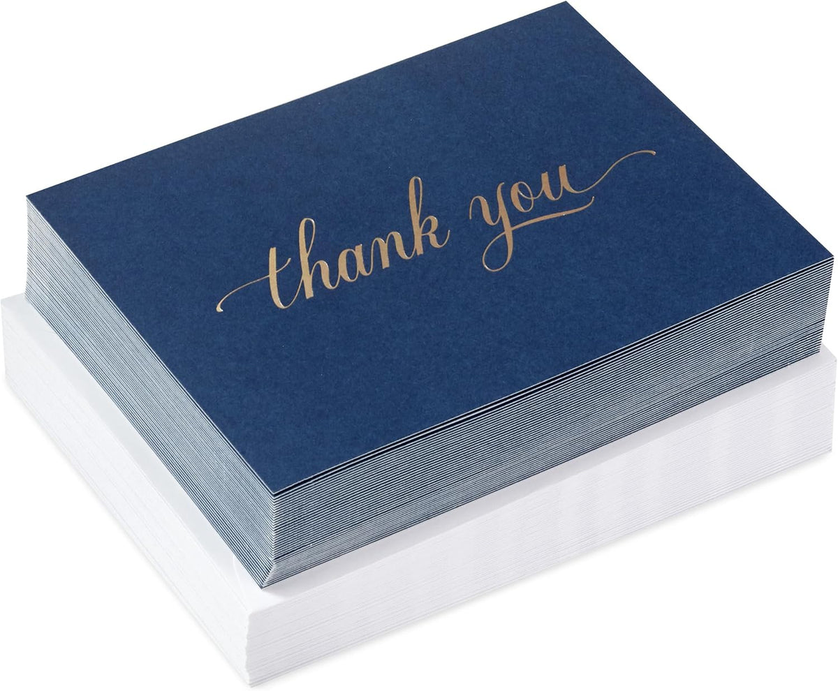pre-printed 'thank you' on the front exterior