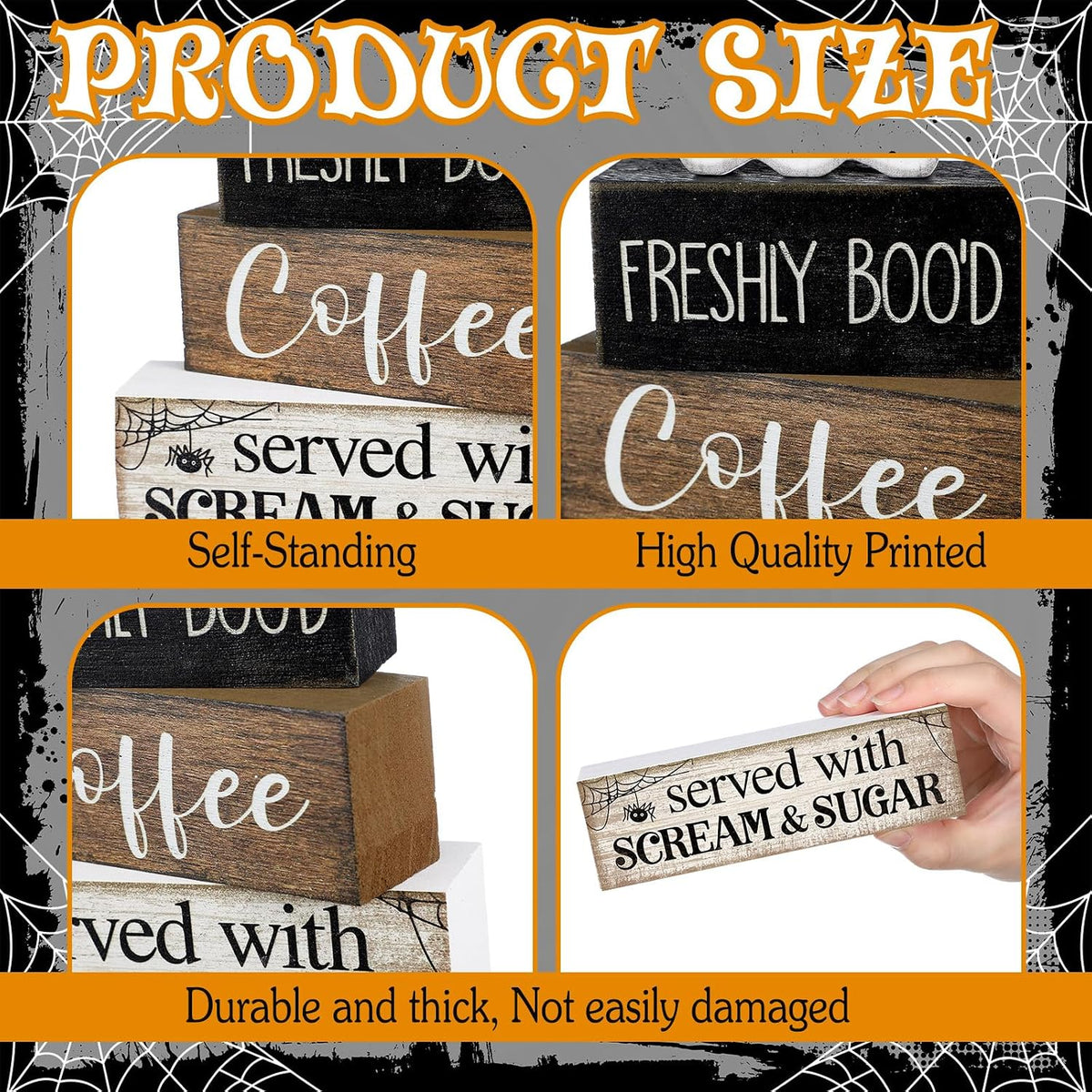 pre-printed themed text and multicolor finish tailored to each holiday/season variant