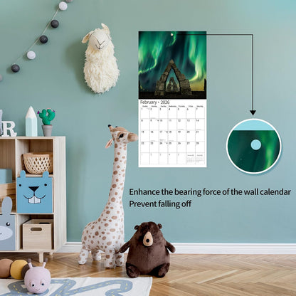 pre-printed us/canadian holidays and moon phases