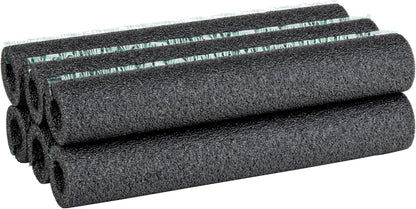 pre-slit foam tube that opens like a clamshell for fast wrap-around installation